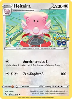 Heiteira, Karte 052 aus Pokémon GO