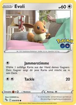Evoli, Karte 054 aus Pokémon GO