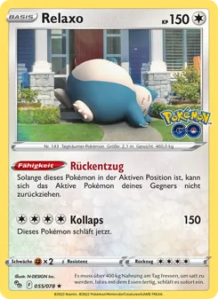 Relaxo, Karte 055 aus Pokémon GO