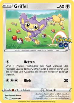 Griffel, Karte 056 aus Pokémon GO
