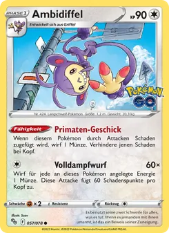Ambidiffel, Karte 057 aus Pokémon GO