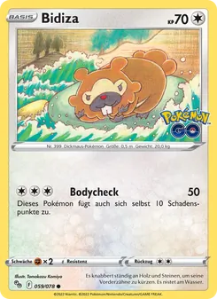 Bidiza, Karte 059 aus Pokémon GO