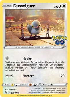 Dusselgurr, Karte 061 aus Pokémon GO