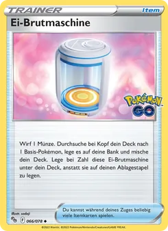 Ei-Brutmaschine, Karte 066 aus Pokémon GO