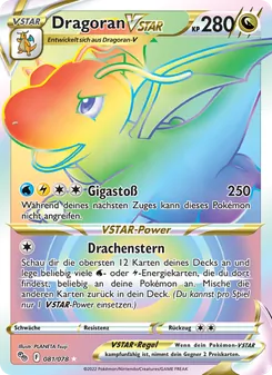 Dragoran VSTAR, Karte 081 aus Pokémon GO