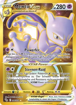 Mewtu VSTAR, Karte 086 aus Pokémon GO