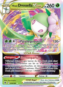 Hisui-Dressella VSTAR, Karte 018 aus Astralglanz