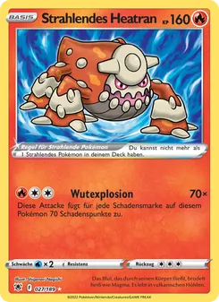 Strahlendes Heatran, Karte 027 aus Astralglanz