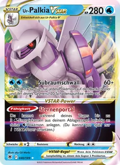Ur-Palkia VSTAR, Karte 040 aus Astralglanz