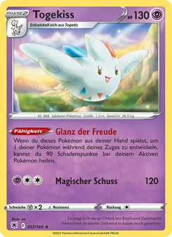 Togekiss, Karte 057 aus Astralglanz