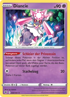 Diancie, Karte 068 aus Astralglanz