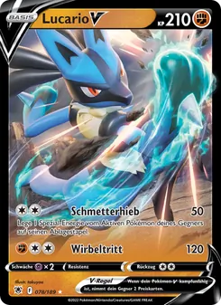 Lucario V, Karte 078 aus Astralglanz