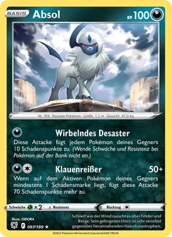 Absol, Karte 097 aus Astralglanz