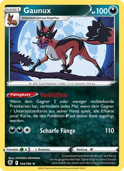 Gaunux, Karte 104 aus Astralglanz