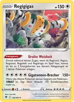 Regigigas, Karte 130 aus Astralglanz
