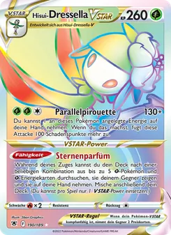 Hisui-Dressella VSTAR, Karte 190 aus Astralglanz