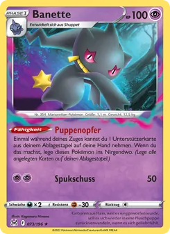 Banette, Karte 073 aus Verlorener Ursprung