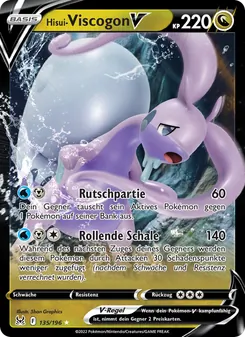 Hisui Viscogon-V, Karte 135 aus Verlorener Ursprung