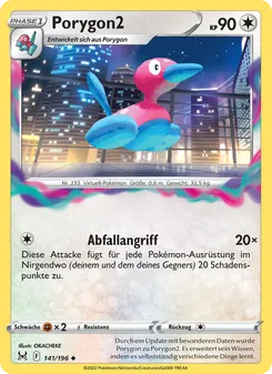 Porygon2, Karte 141 aus Verlorener Ursprung