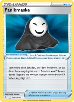 Panikmaske, Karte 165 aus Verlorener Ursprung