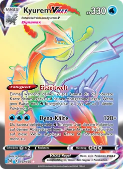 Kyurem VMAX, Karte 197 aus Verlorener Ursprung