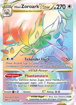 Hisui-Zoroark VSTAR, Karte 203 aus Verlorener Ursprung
