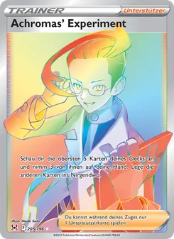 Achromas' Experiment, Karte 205 aus Verlorener Ursprung