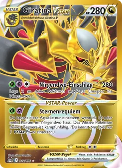 Giratina VSTAR, Karte 212 aus Verlorener Ursprung