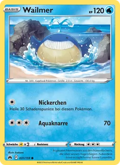 Wailmer, Karte 031 aus Zenit der Könige