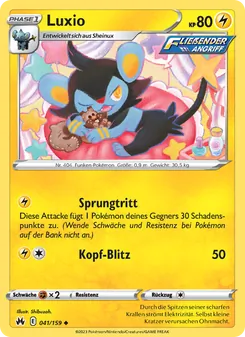 Luxio, Karte 041 aus Zenit der Könige