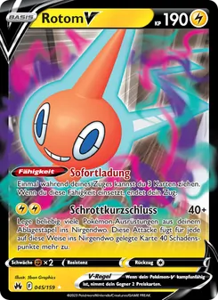 Rotom V, Karte 045 aus Zenit der Könige