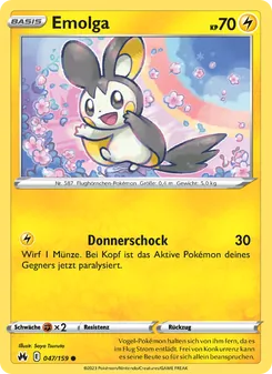 Emolga, Karte 047 aus Zenit der Könige
