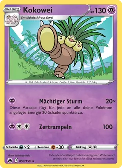 Kokowei, Karte 058 aus Zenit der Könige