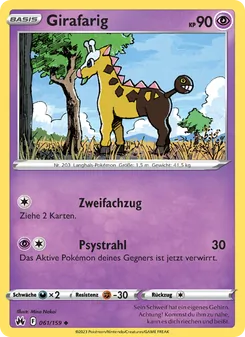 Girafarig, Karte 061 aus Zenit der Könige