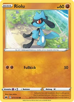 Riolu, Karte 071 aus Zenit der Könige
