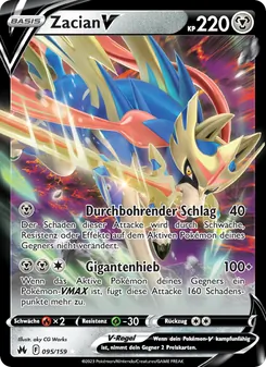 Zacian V, Karte 095 aus Zenit der Könige