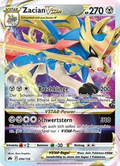 Zacian VSTAR, Karte 096 aus Zenit der Könige