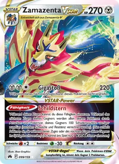 Zamazenta VSTAR, Karte 099 aus Zenit der Könige