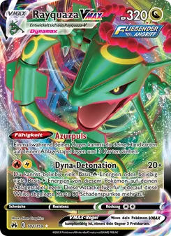Rayquaza VMAX, Karte 102 aus Zenit der Könige