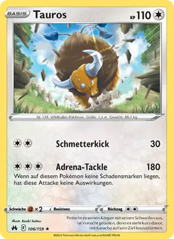 Tauros, Karte 106 aus Zenit der Könige