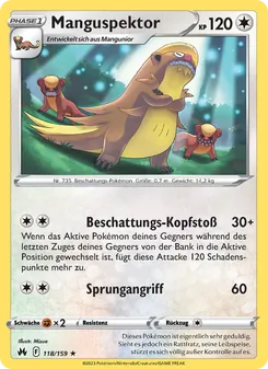 Manguspektor, Karte 118 aus Zenit der Könige