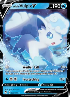 Alola Vulpix-V, Karte 033 aus Silberne Sturmwinde