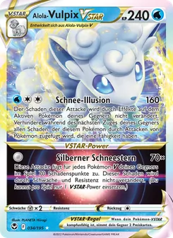 Alola Vulpix-VSTAR, Karte 034 aus Silberne Sturmwinde