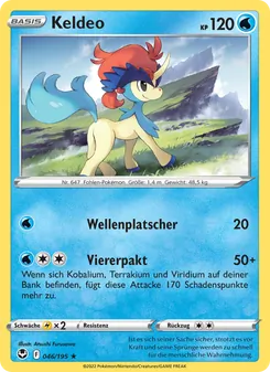 Keldeo, Karte 046 aus Silberne Sturmwinde