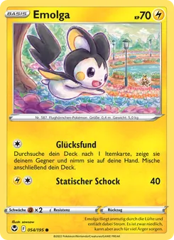 Emolga, Karte 054 aus Silberne Sturmwinde