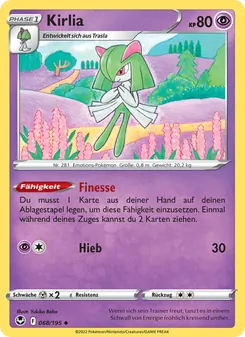 Kirlia, Karte 068 aus Silberne Sturmwinde
