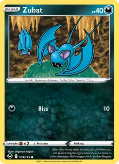 Zubat, Karte 103 aus Silberne Sturmwinde
