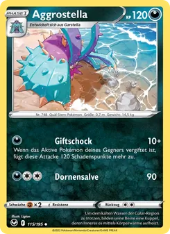 Aggrostella, Karte 115 aus Silberne Sturmwinde