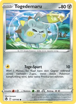 Togedemaru, Karte 127 aus Silberne Sturmwinde