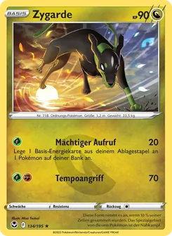 Zygarde, Karte 134 aus Silberne Sturmwinde